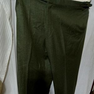 PAUL STUART CASHMERE WOOL PANTS OLIVE ITALY SZ 44 X 30 NEW! VERY HANDSOME